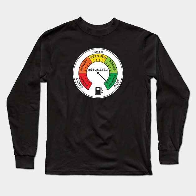 Keto Fuel Gauge Long Sleeve T-Shirt by AccoladePrints